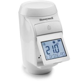 Robinet termostatic Honeywell HR92, Wireless, fuzzy logic, display Lcd iluminat si rabatabil, Baterii,Alb