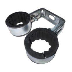 Alternative view of Colier metalic dublu pentru tevi cu cauciuc, diametru DN32, 1" 1/4, RTM