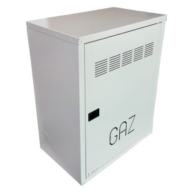 Cutie contor gaz gri RTM, din tabla, 400 x 500 x 250 mm