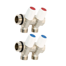 Distribuitor colector tur-retur 2 cai 3/4" X 1/2"