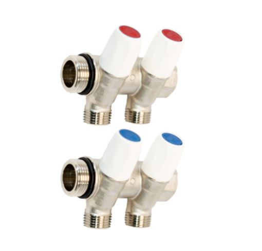 Distribuitor colector tur-retur 2 cai 3/4" X 1/2"