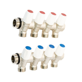 Distribuitor colector tur-retur 4 cai 1" X 3/4"
