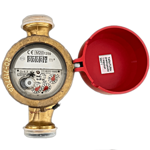 Apometru apa calda 3/4 ", clasa C, R160, cu emitator impulsuri la 25 L si set olandezi incluse