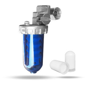 Filtru anticalcar Dosamax Blu 1/2", cu robinet de inchidere, 6 rezerve incluse