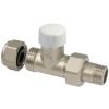 Robinet calorifer retur drept Fornara, cu conector pentru teava de cupru, 1/2", alama