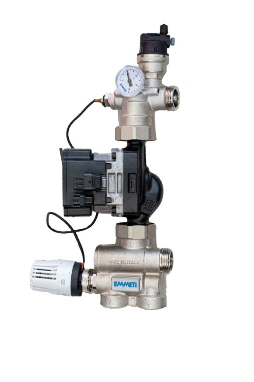 Grup amestec pardoseala Emmeti cu pompa Grundfos 25/70 UPM3 Hybrid