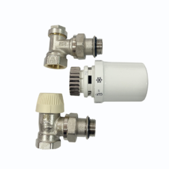 Set robinet cu cap termostatat Thera-6 si robinet retur 1/2", Honeywell, VTL3030ES15