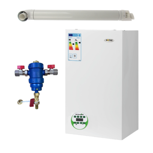 Pachet centrala termica Motan MKDens 20-P 22.5 kW, in condensare, kit evacuare si filtru antimagnetita RTM 3/4" incluse