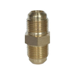 Niplu dublu cu filet SAE 3/8", pentru aer conditionat, alama, RTM