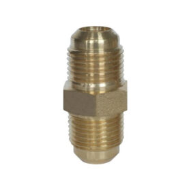 Niplu dublu cu filet SAE 3/8", pentru aer conditionat, alama, RTM