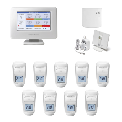 Pachet Honeywell Home ATP921R3052 control 9 radiatoare