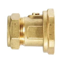 Racord pompă cu robinet de izolare 1" 1/2 , conector cupru D28, alamă, RTM Ricambi