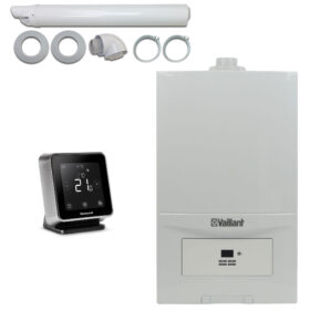 Pachet centrala termica Vaillant VUW 286/7-2 eco tec Pure 28 kW, Kit evacuare si termostat Wireless Honeywell Lyric T6R