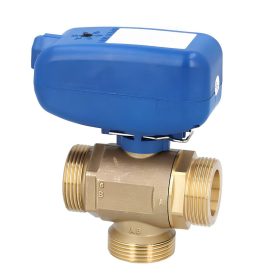 Vana de zona motorizata cu 3 cai XL RTM Ricambi, 230V, 1" 1/4, filet exterior, cu releu și cablu Molex 6 pini